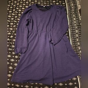 Navy Long Sleeve Dress